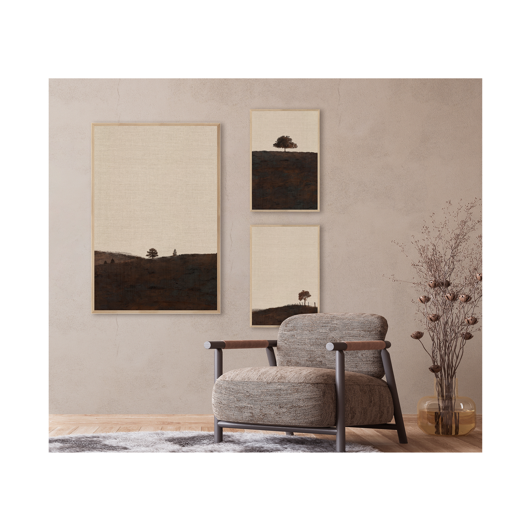 "Chestnut Horizon X" Framed Art Print ARTWORK - framed print Celadon Art