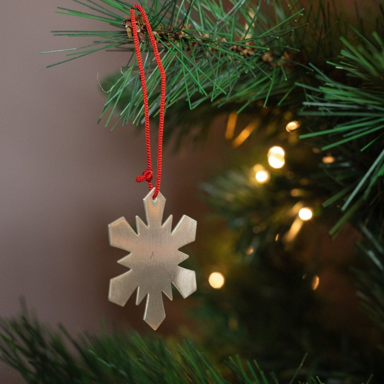 Silver Plated Snowflake Ornament - Rug & Weave