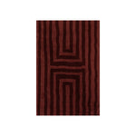 Shevina Handmade Washable Wool Rug RUGS - wool Dash & Albert Burgundy 5' x 8'