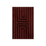 Shevina Handmade Washable Wool Rug RUGS - wool Dash & Albert Burgundy 5' x 8'