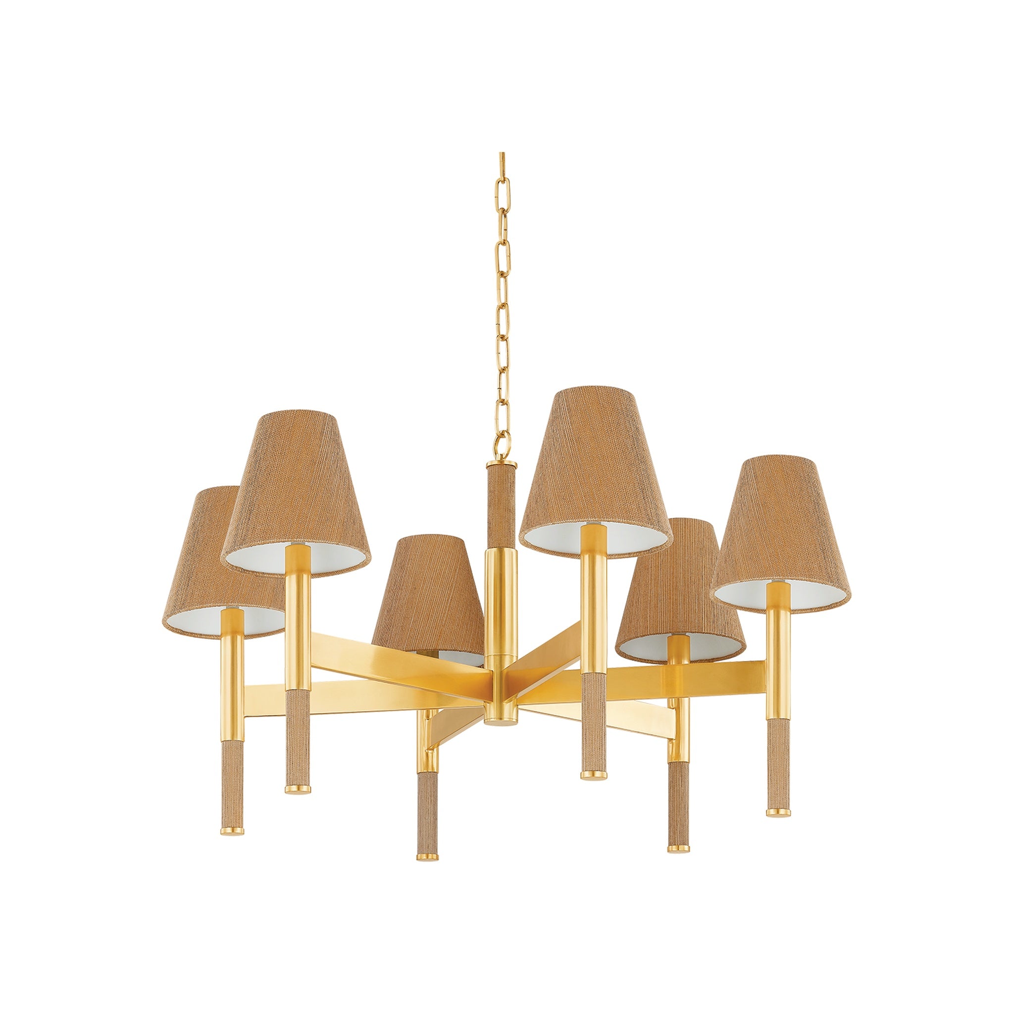 Lindenwood Chandelier LIGHTING - chandelier Hudson Valley Lighting Aged Brass Small