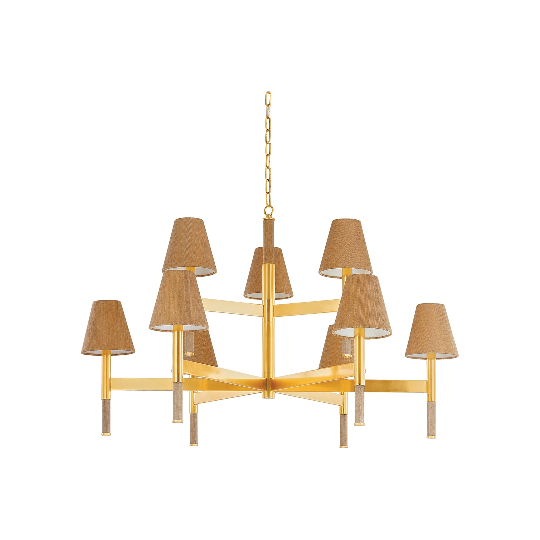 Lindenwood Chandelier LIGHTING - chandelier Hudson Valley Lighting Aged Brass Large