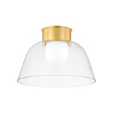 Lakeside Flush Mount LIGHTING - flush mount Hudson Valley Lighting Aged Brass Small