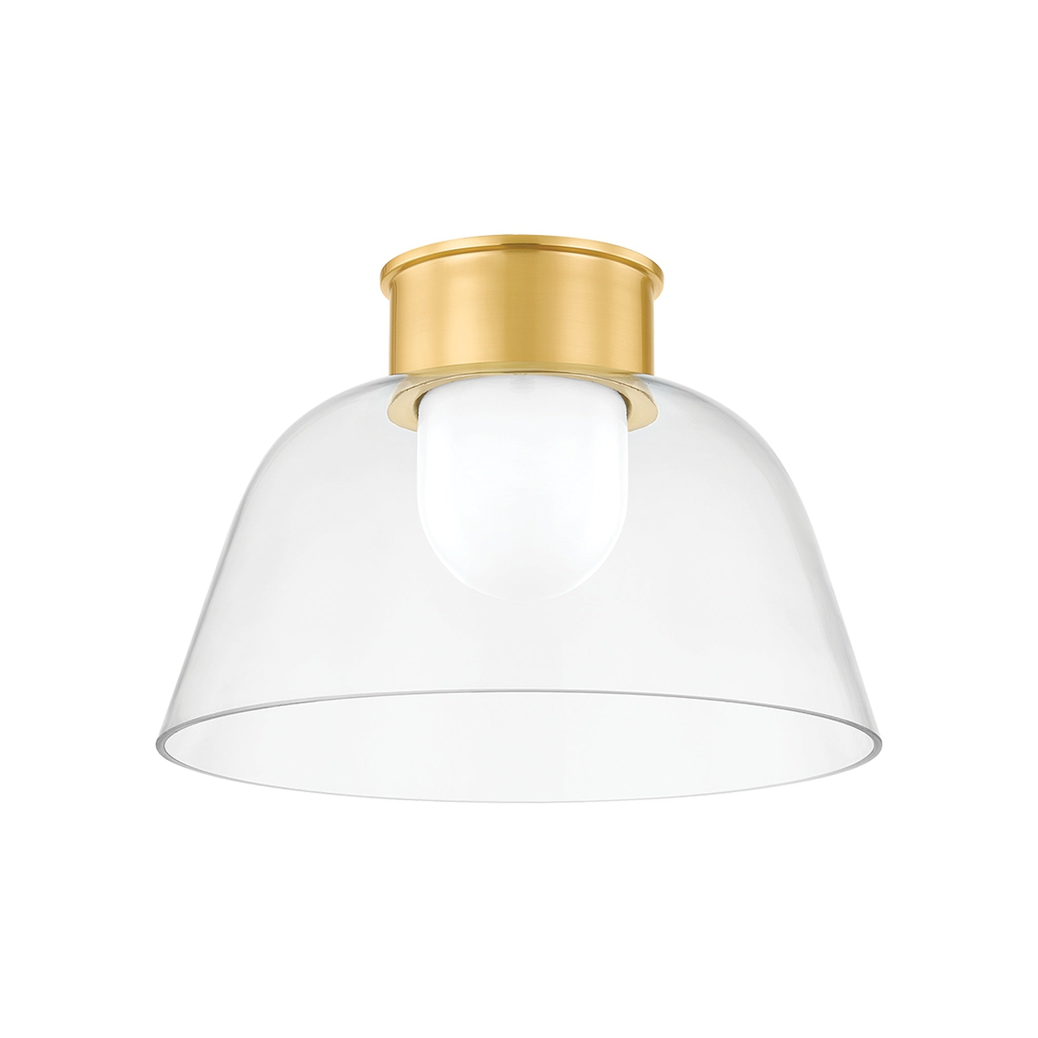 Lakeside Flush Mount LIGHTING - flush mount Hudson Valley Lighting Aged Brass Small
