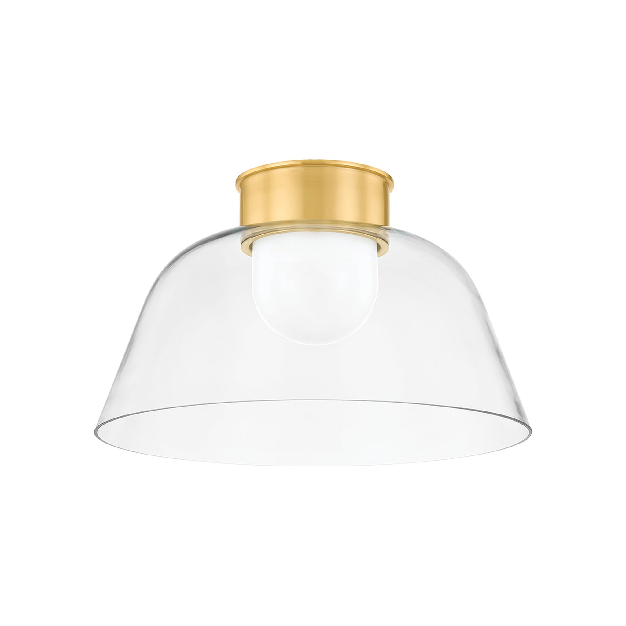 Lakeside Flush Mount LIGHTING - flush mount Hudson Valley Lighting Aged Brass Large