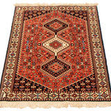 3'3" x 4'11" Vintage Persian Yalameh Rug