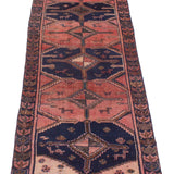 3'4" x 10'4" Vintage Turkish Melis Runner