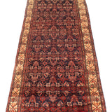 3'6" x 13'10" Vintage Hamadan Rug