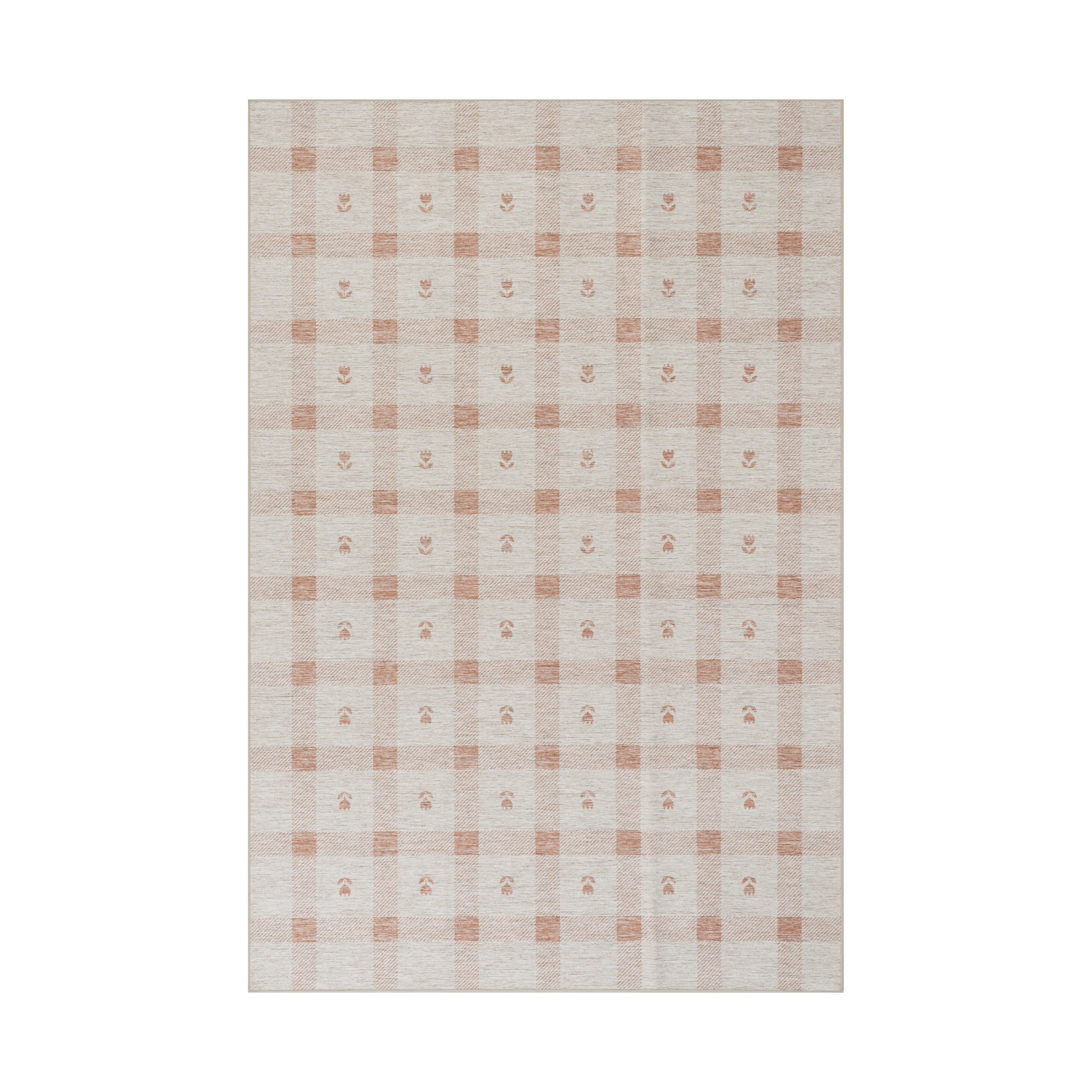 Elenica Modern Plaid Machine Washable Rug RUGS - synthetic Dash & Albert 2' x 3'