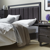 Folke Upholstered Bed - Boxter Taupe