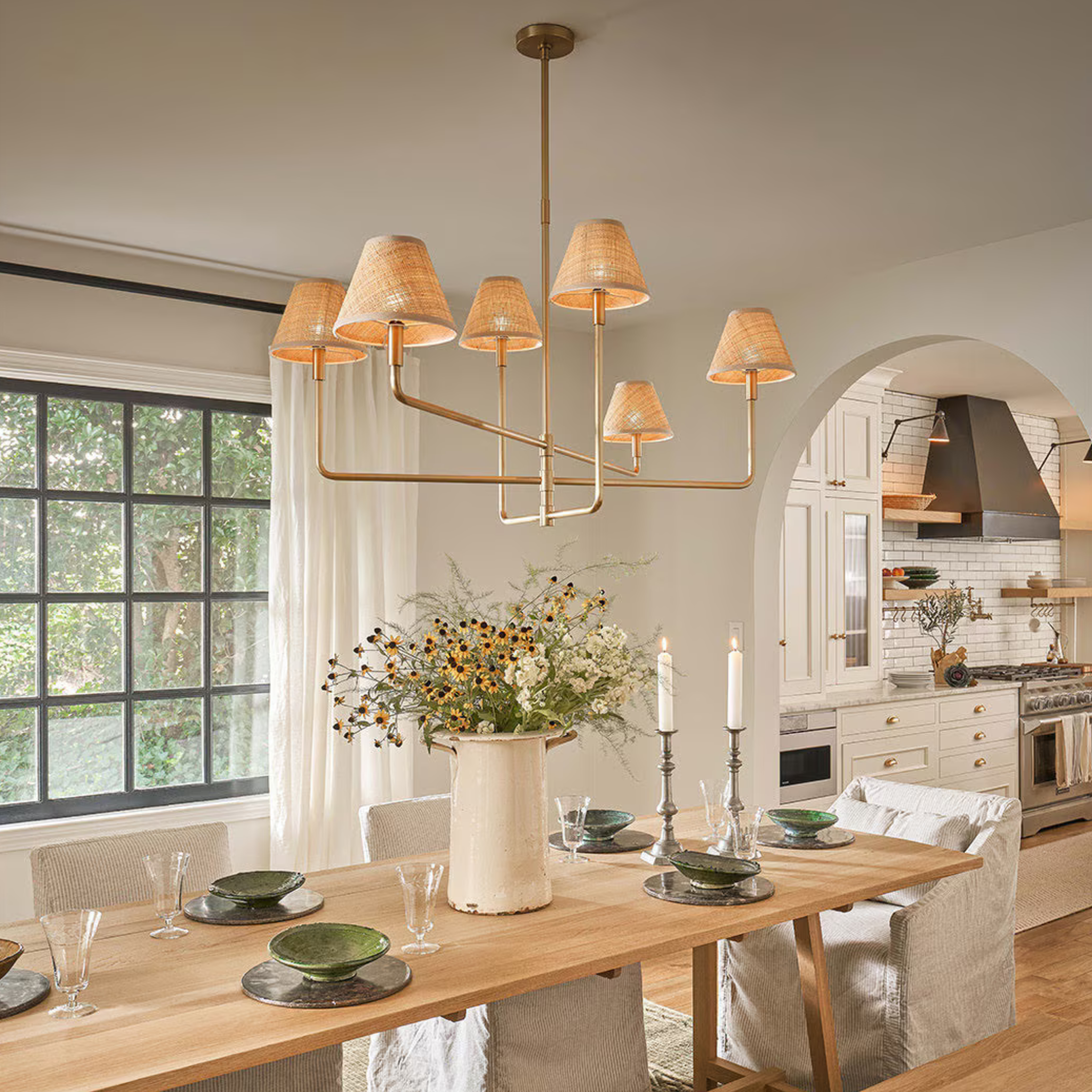 Polly Metal Chandelier - Rug & Weave