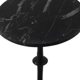 Jocelyn End Table - Black Marble FURNITURE - accent table Four Hands