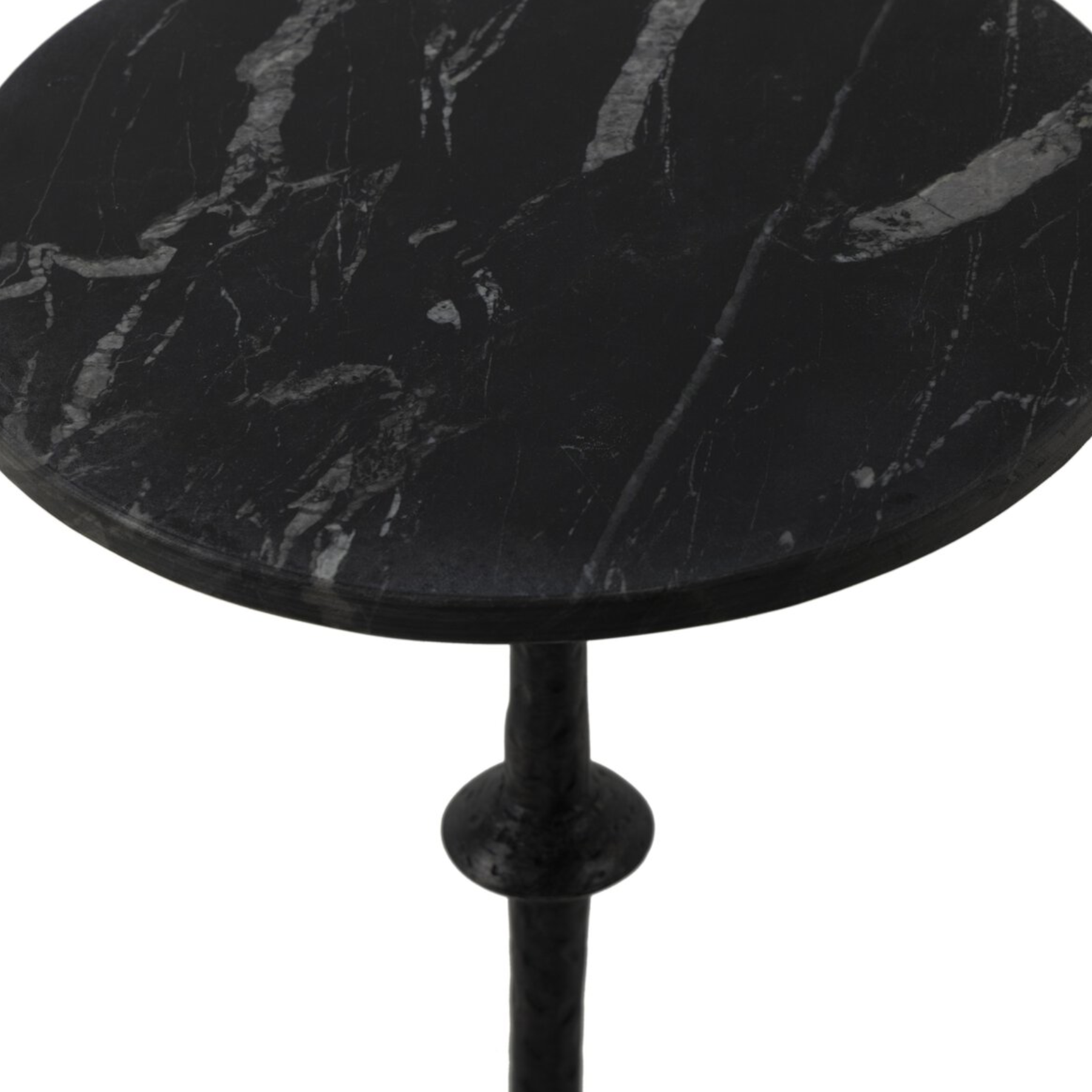 Jocelyn End Table - Black Marble FURNITURE - accent table Four Hands