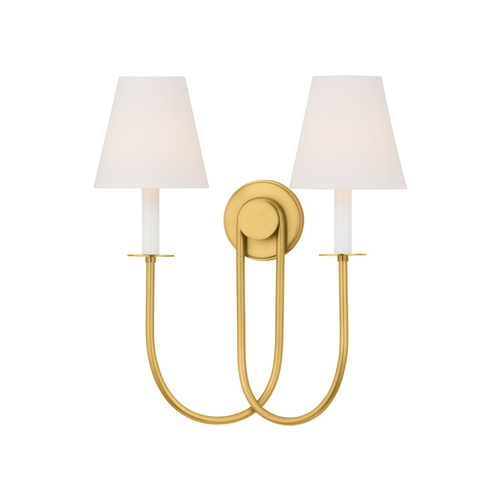 Midtown Wall Sconce LIGHTING - Wall Sconce Hudson Valley Lighting Aged Brass