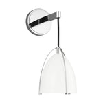 Norman One Light Wall / Bath Sconce LIGHTING - sconce Visual Comfort Matte White Chrome