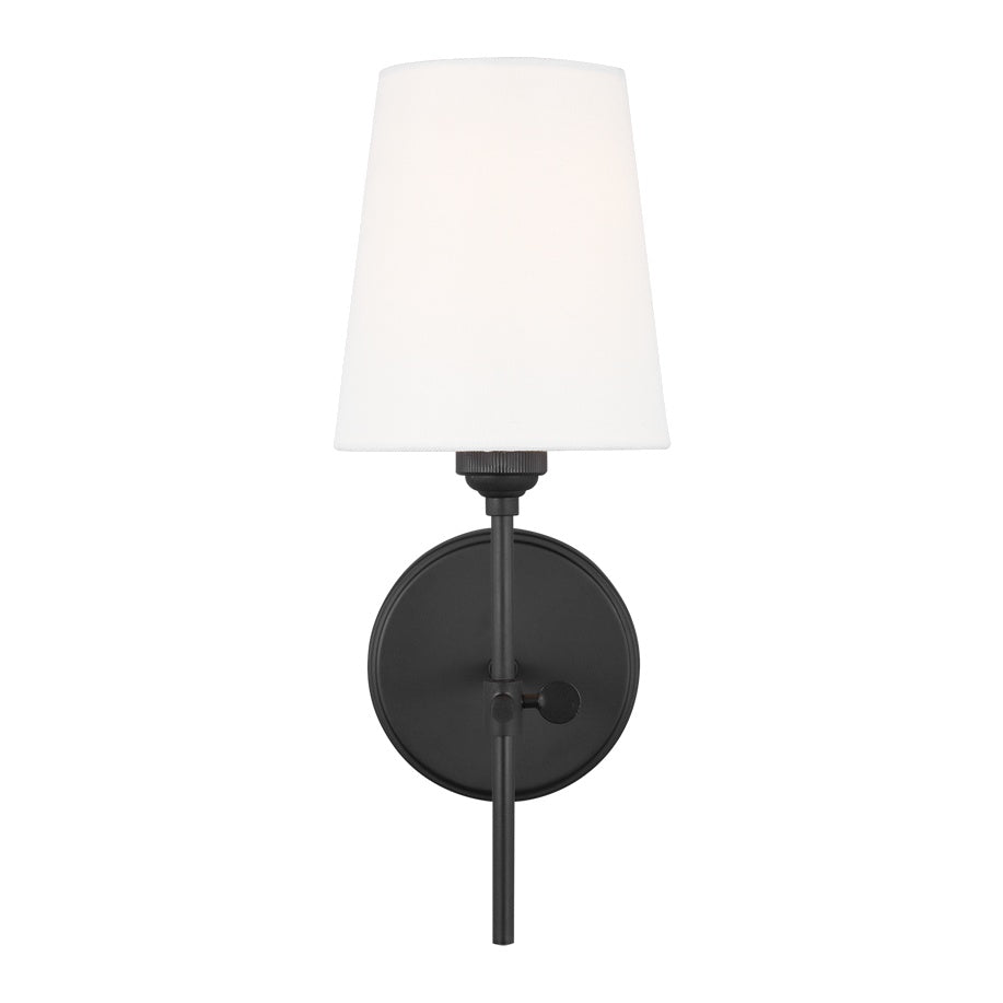 Baker One Light Wall Sconce LIGHTING - sconce Visual Comfort - Studio Midnight Black