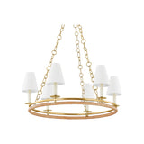 Swanton Chandelier LIGHTING - chandelier Hudson Valley Lighting Aged Brass Large