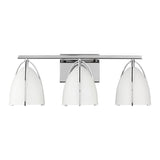 Norman Three Light Wall / Bath LIGHTING - vanity Visual Comfort Matte White Chrome