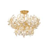Maybrook Semi Flush LIGHTING - semi flush Hudson Valley Lighting Vintage Gold Leaf