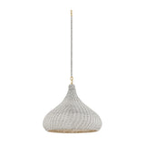 Hampstead Pendant LIGHTING - Pendant Hudson Valley Lighting Aged Brass Small