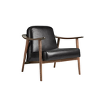 FLOOR MODEL - Gus* Modern Baltic Chair - Walnut/Black Saddle Leather FURNITURE - floor model Gus
