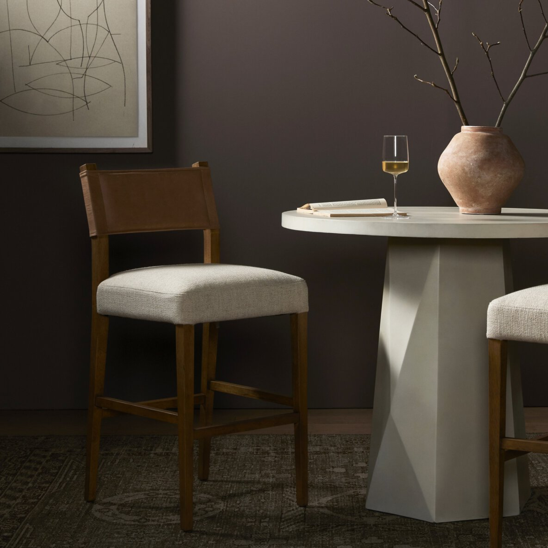 Ferris Counter Stool - Beige - Rug & Weave