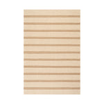 Nate Berkus York Striped Wool Cozy Area Rug RUGS - wool Dash & Albert Tan 3' x 5'