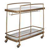 Scarra Bar Cart FURNITURE - bar carts & cabinet Uttermost