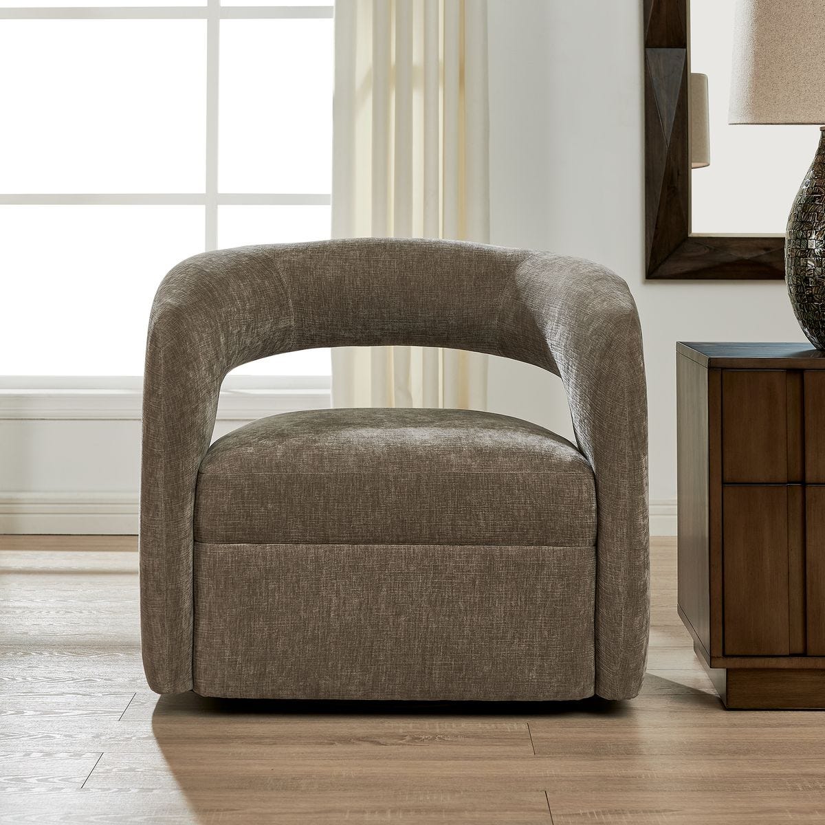 Britt Swivel Chair FURNITURE - lounge chair Uttermost