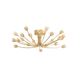 Falkirk Semi Flush LIGHTING - semi flush Hudson Valley Lighting Vintage Gold Leaf Small