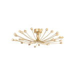 Falkirk Semi Flush LIGHTING - semi flush Hudson Valley Lighting Vintage Gold Leaf Large