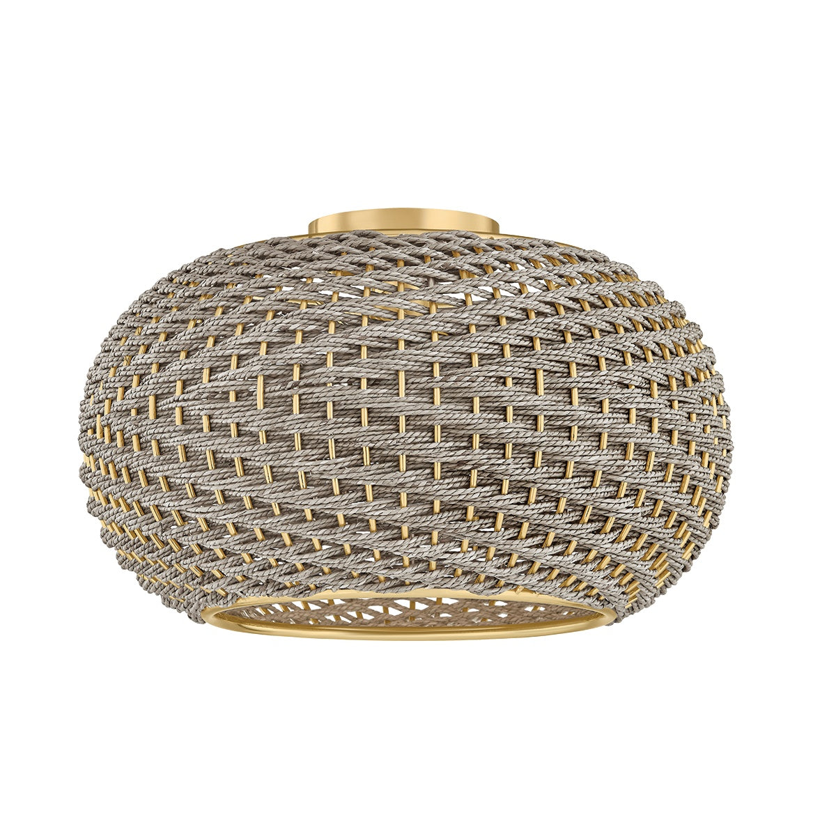 Penarth Flush Mount LIGHTING - Flush Mount Hudson Valley Lighting Aged Brass