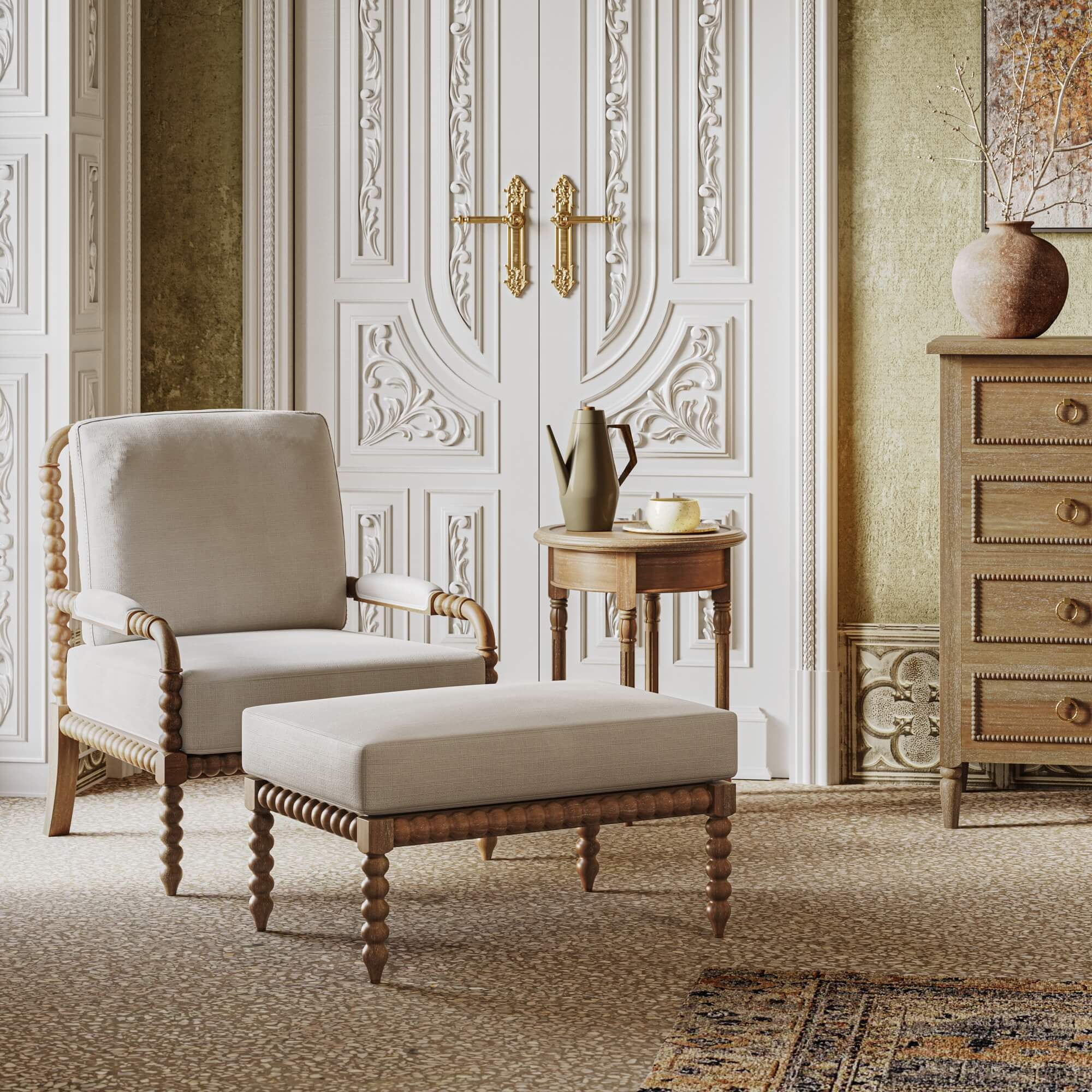 Monterey Side Table 4 - a - FURNITURE - accent table - wood Bramble