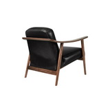 FLOOR MODEL - Gus* Modern Baltic Chair - Walnut/Black Saddle Leather FURNITURE - floor model Gus