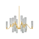 Harpswell Chandelier LIGHTING - chandelier Hudson Valley Lighting Aged Brass Large