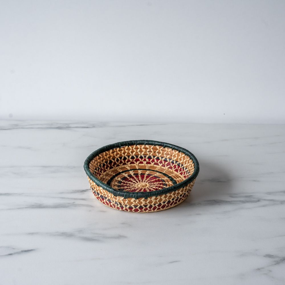 Small Pinwheel Handmade Basket - Rug & Weave