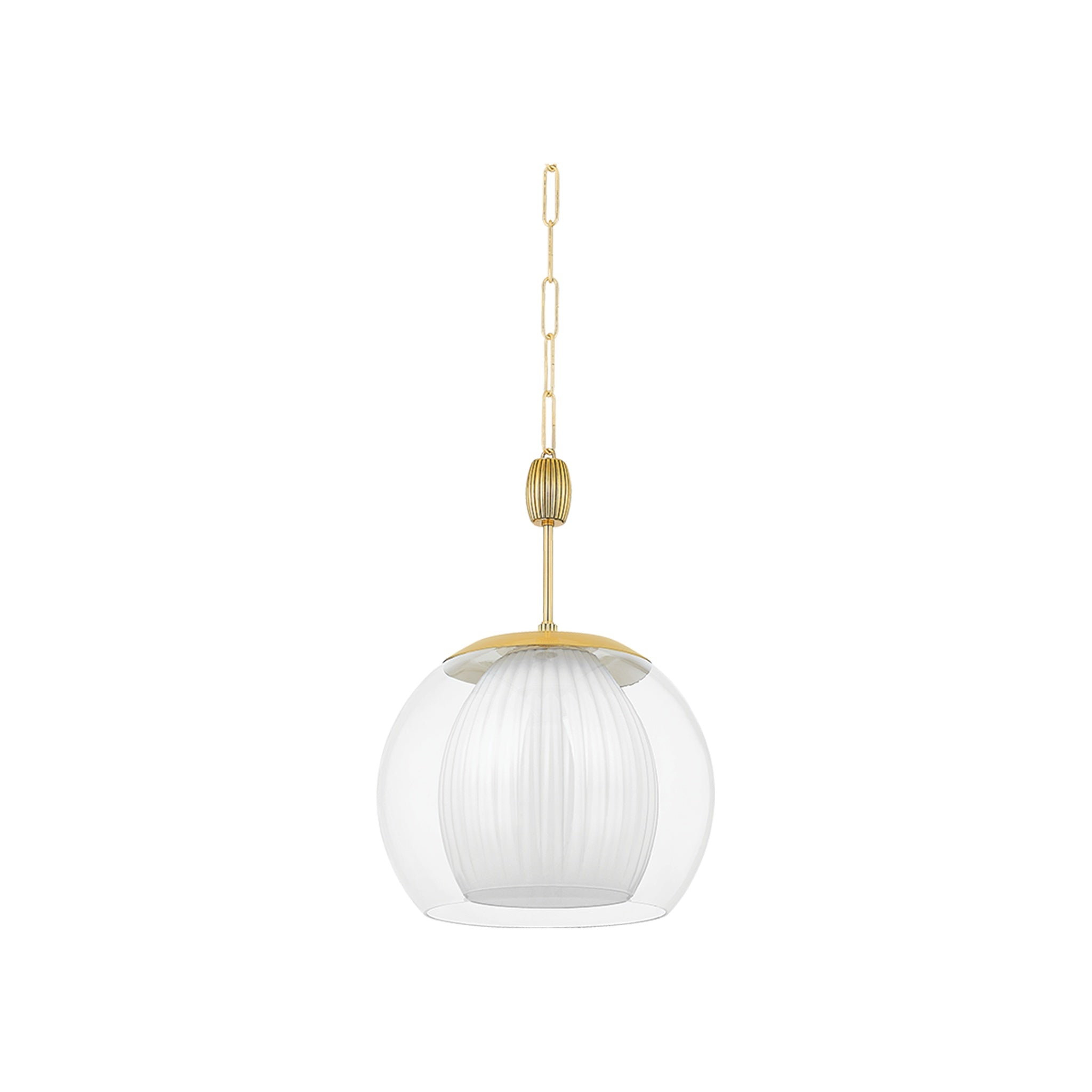Clementon Pendant LIGHTING - pendant Hudson Valley Lighting Aged Brass Large