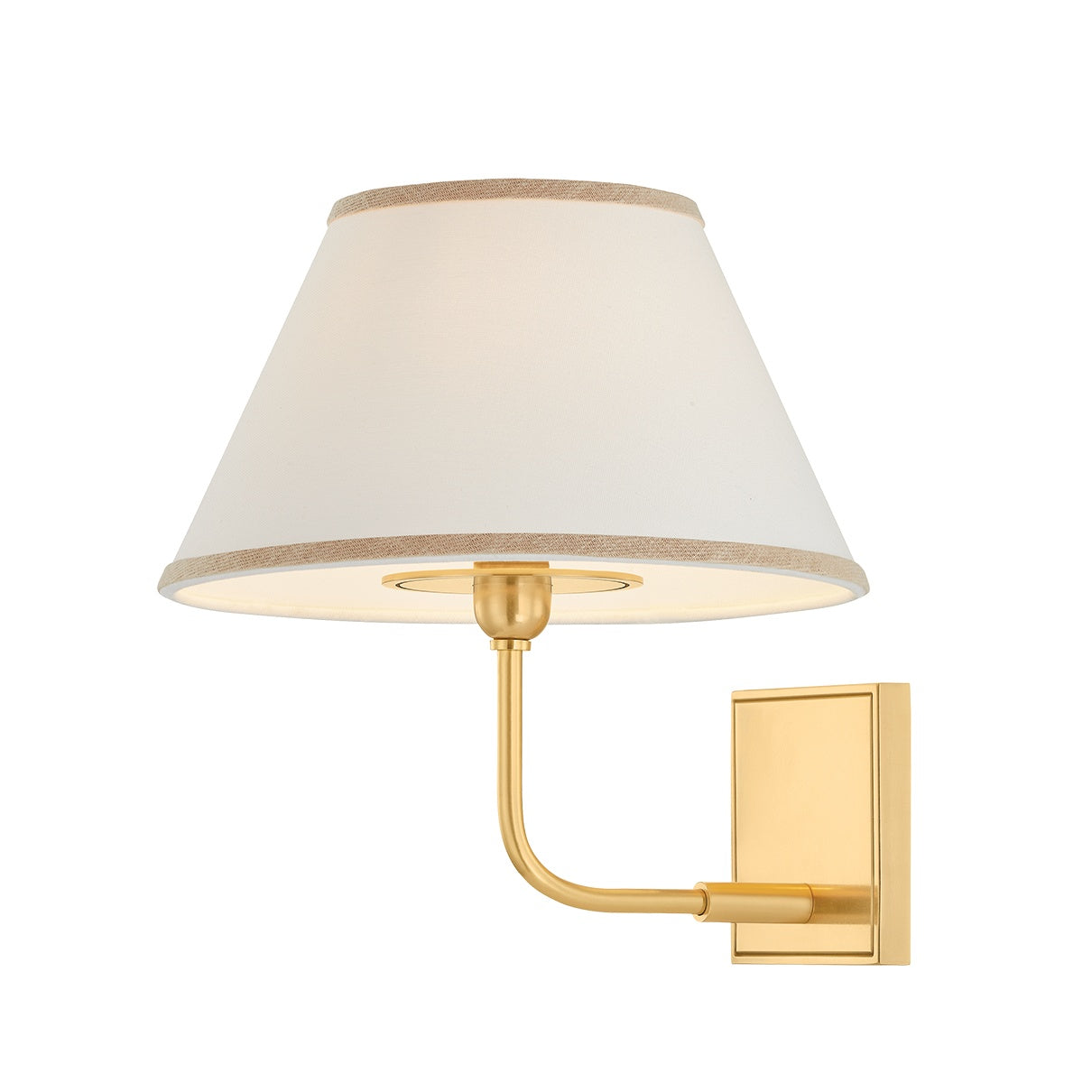 Durland Wall Sconce LIGHTING - Wall Sconce Hudson Valley Lighting Aged Brass