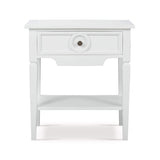 Orleans Side Table FURNITURE - side table Bramble Architectural White