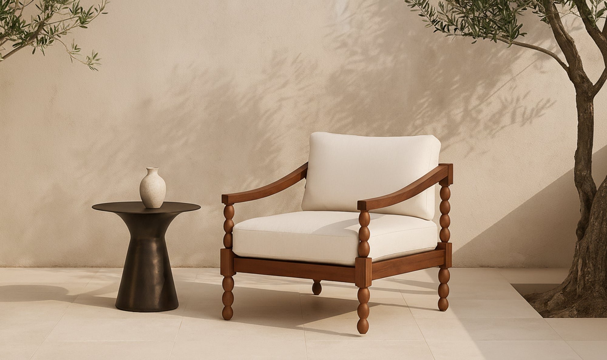 Delina Outdoor Accent Chair FURNITURE - outdoor chairs Moe's Furniture