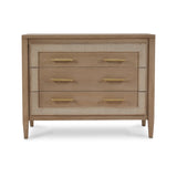 Belgra 3 Drawer Dresser FURNITURE - dressers & chests Bramble Sandbar w/ White Inset Rattan