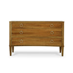 Bow 3 Drawer Chest FURNITURE - dressers & chests Bramble Antique French Oak