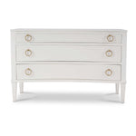 Bow 3 Drawer Chest FURNITURE - dressers & chests Bramble Architectural White