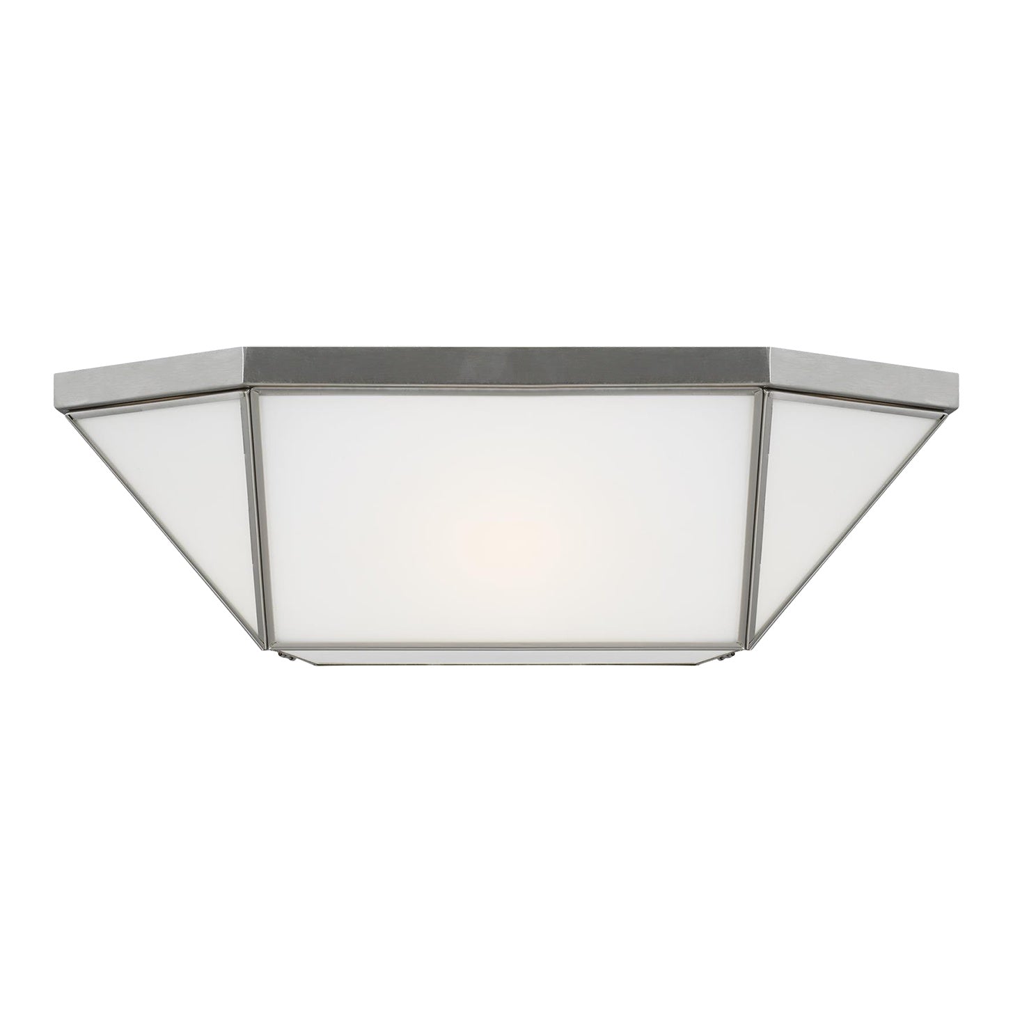 Morrison Four Light Ceiling Flush Mount LIGHTING - ceiling fixture Visual Comfort Brushed Nickel