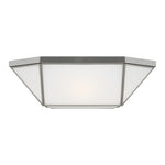 Morrison Two Light Ceiling Flush Mount LIGHTING - ceiling fixture Visual Comfort Brushed Nickel