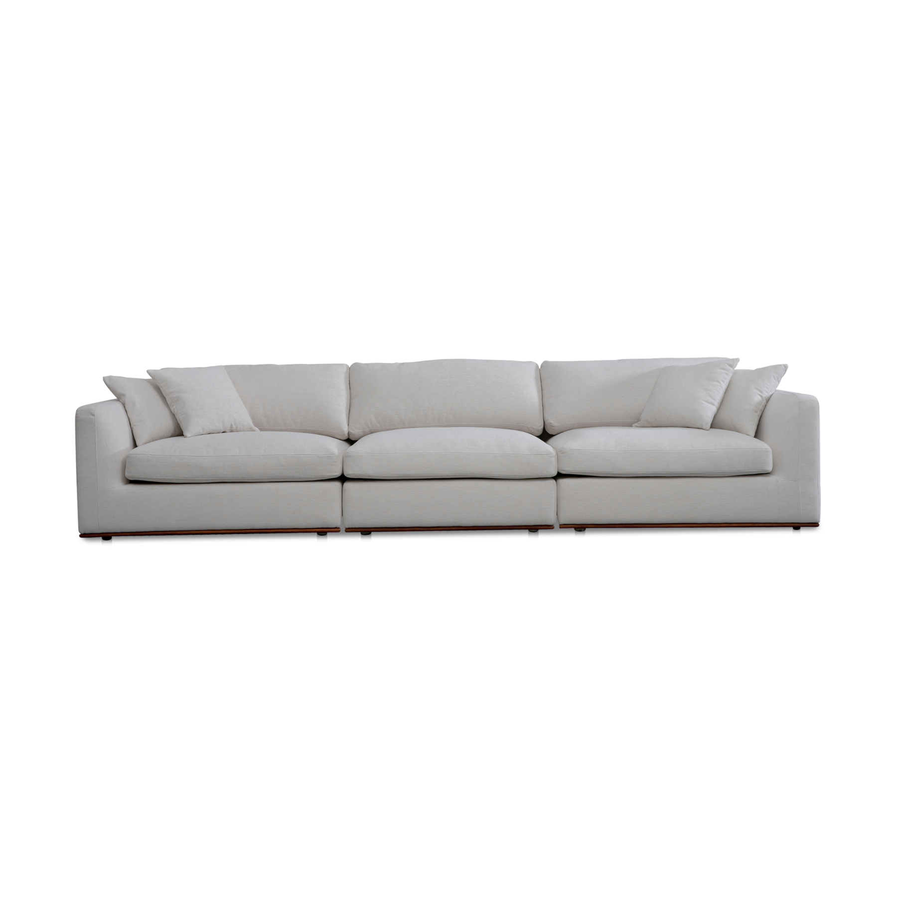 Reina 136" Modular Sofa Sofas Moe's Furniture Off White