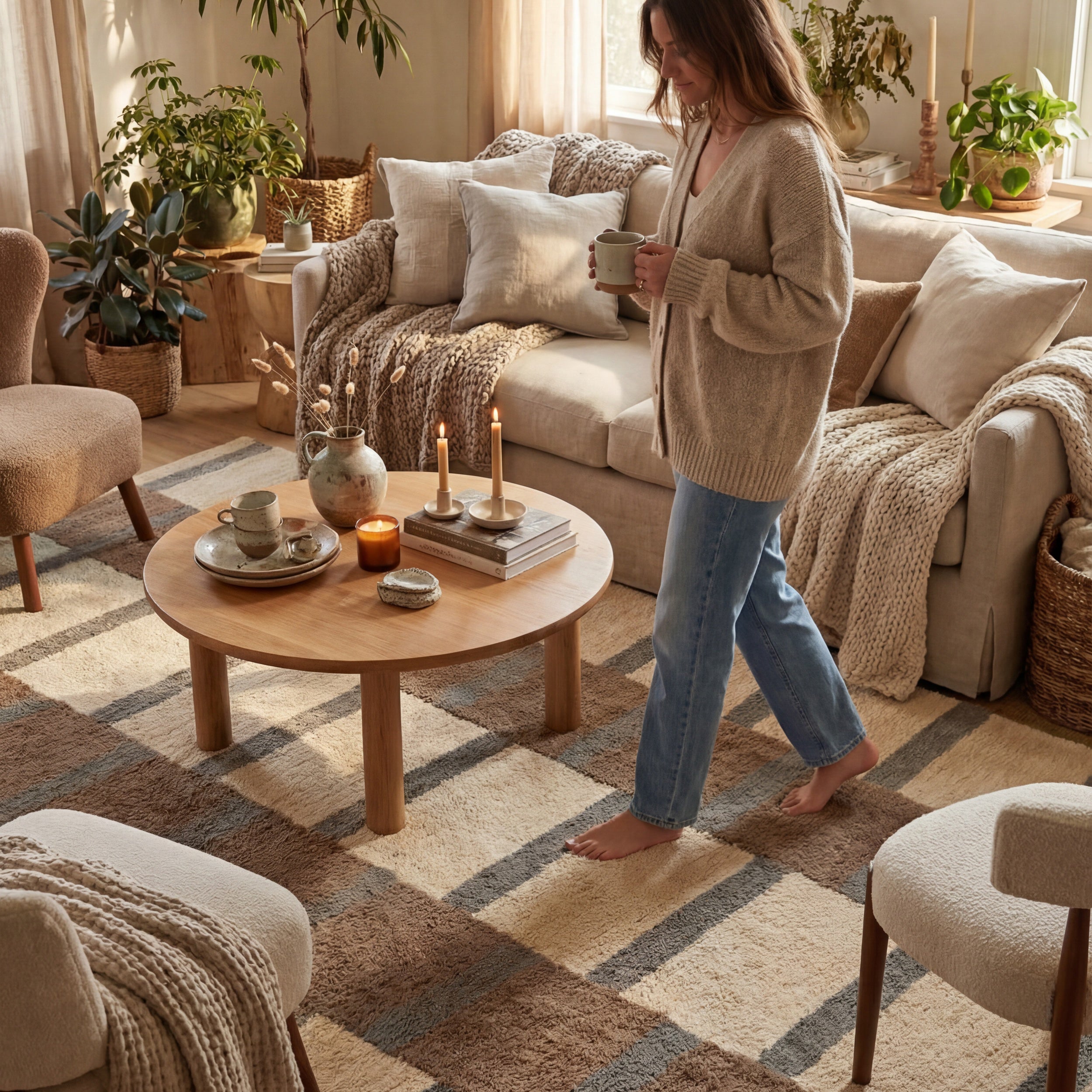 Saga Geometric Rug RUGS - synthetic Dash & Albert