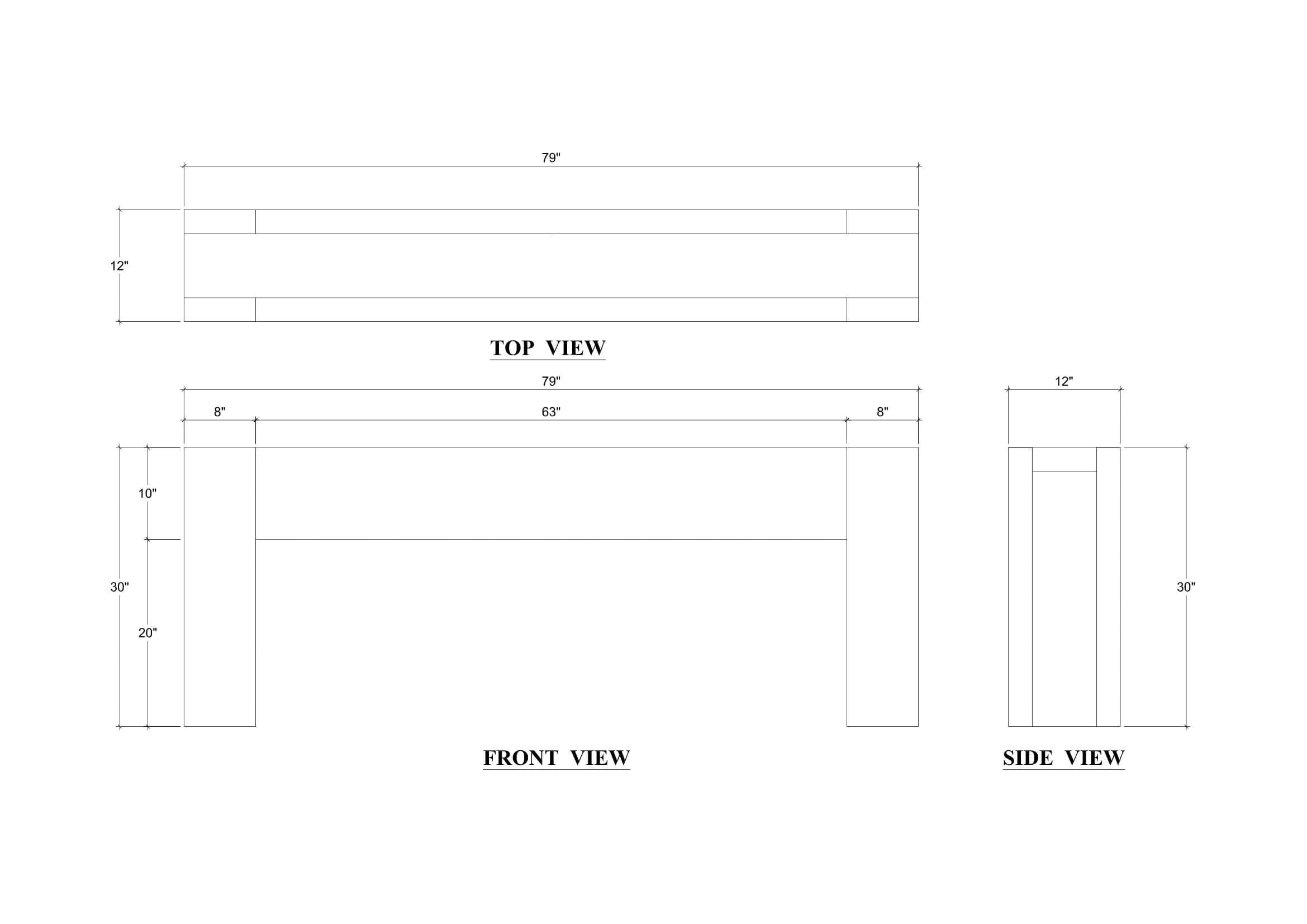 Florence Console FURNITURE - console table Bramble