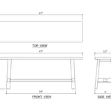 Florence Bench FURNITURE - bench Bramble