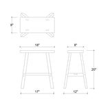 Florence Stool FURNITURE - stools, ottomans & benche Bramble